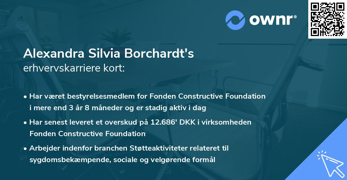 Alexandra Silvia Borchardt's erhvervskarriere kort