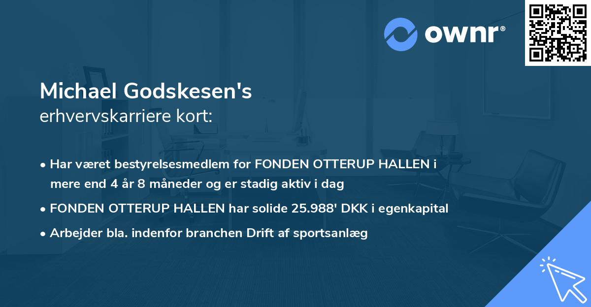 Michael Godskesen's erhvervskarriere kort