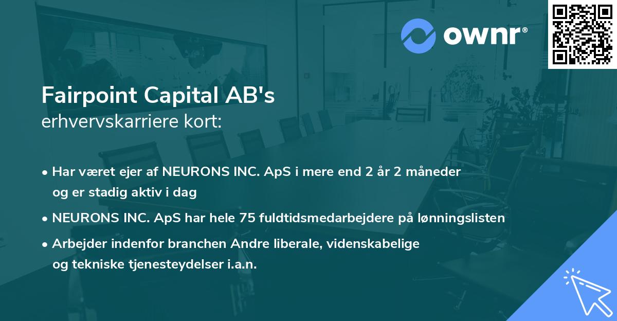 Fairpoint Capital AB's erhvervskarriere kort