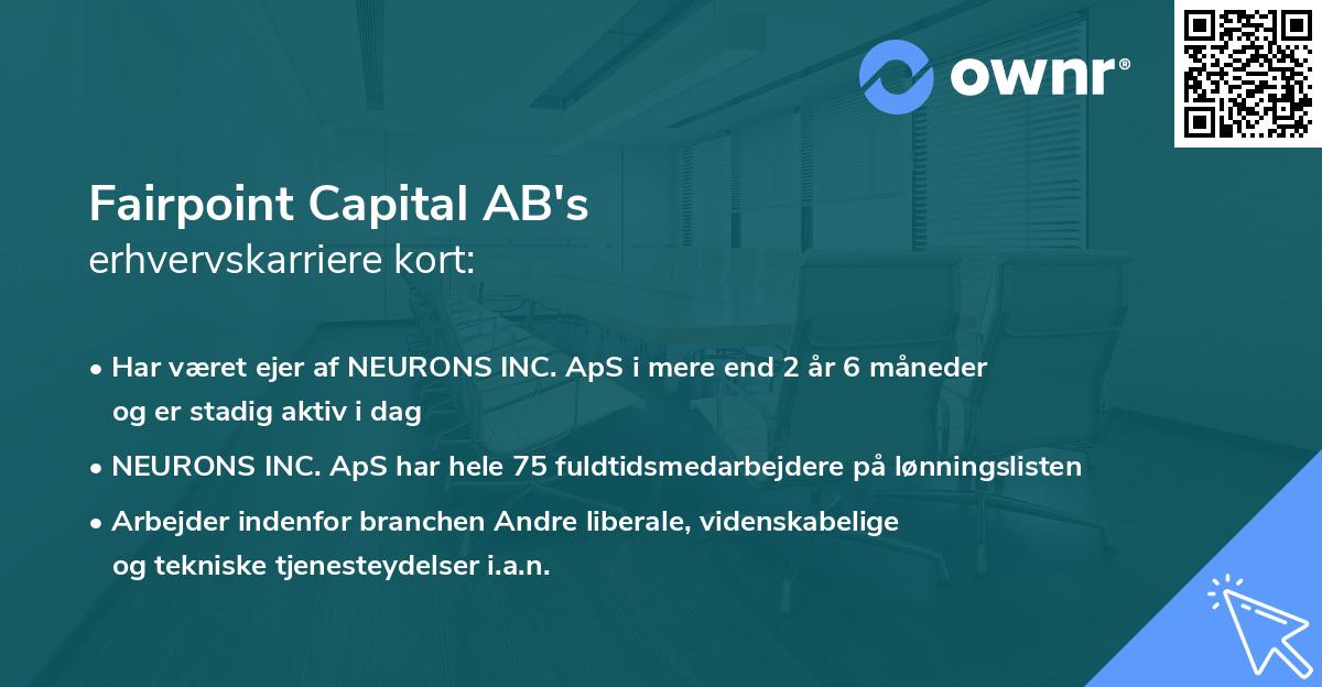 Fairpoint Capital AB's erhvervskarriere kort