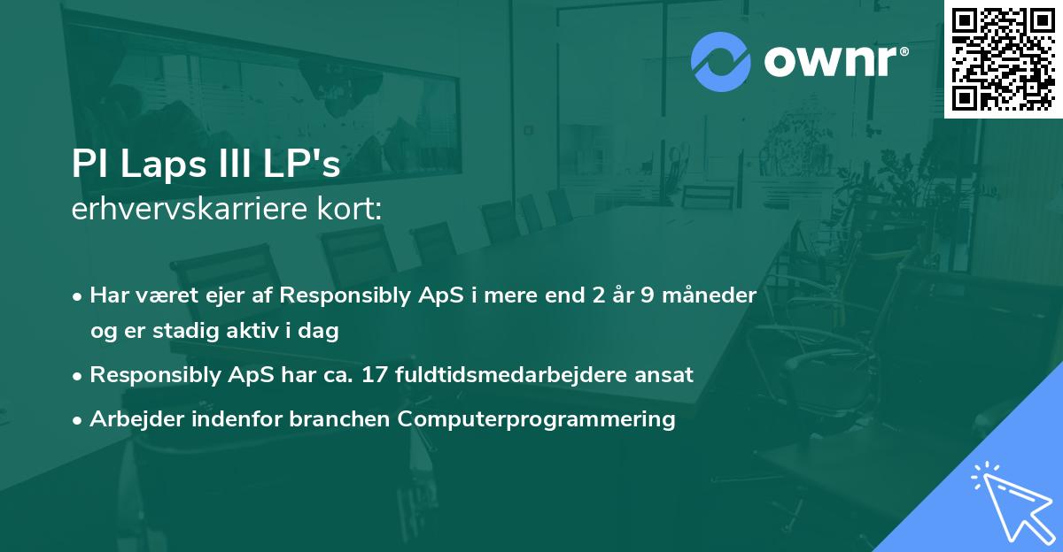 PI Laps III LP's erhvervskarriere kort