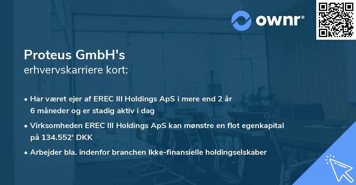 Proteus GmbH's erhvervskarriere kort