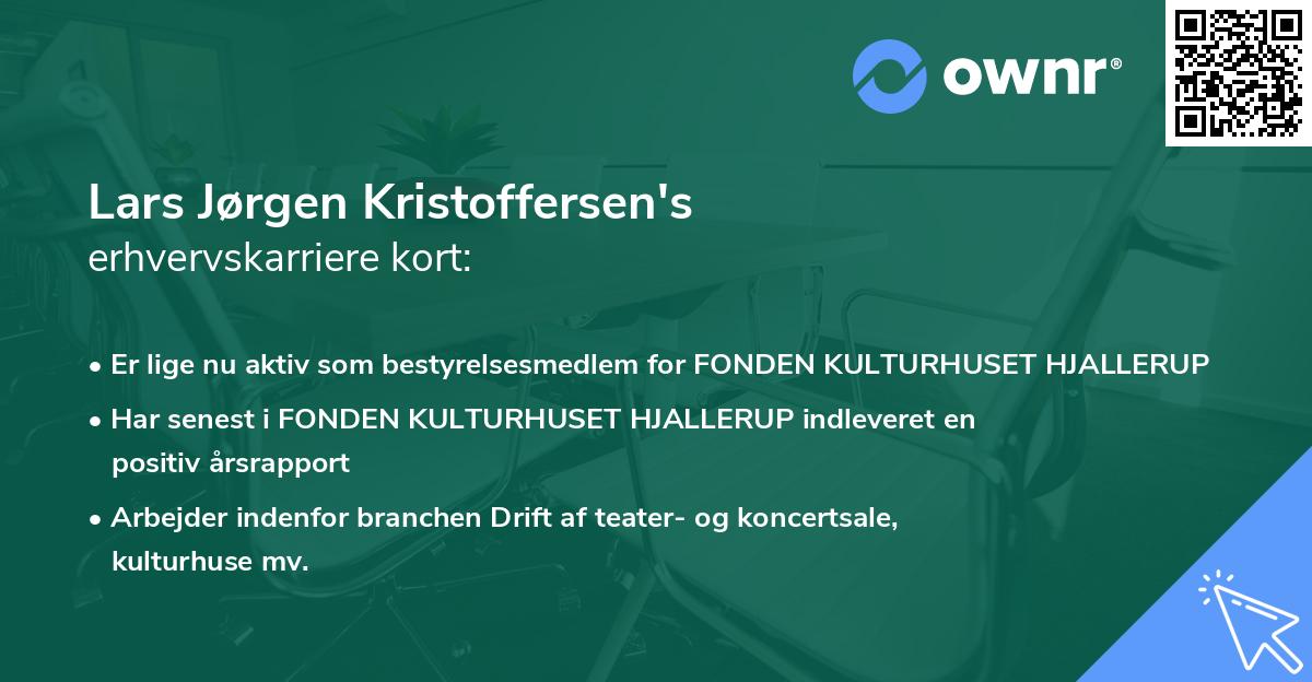 Lars Jørgen Kristoffersen's erhvervskarriere kort
