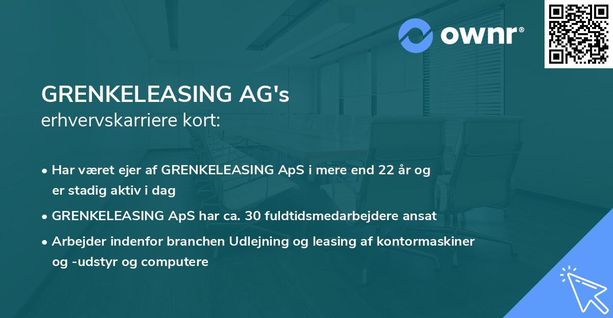 GRENKELEASING AG's erhvervskarriere kort