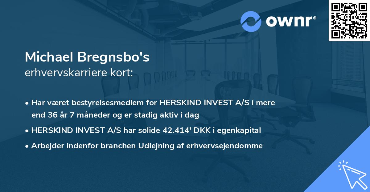 Michael Bregnsbo's erhvervskarriere kort