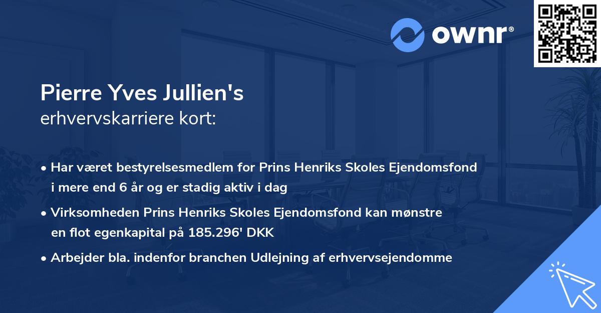 Pierre Yves Jullien's erhvervskarriere kort