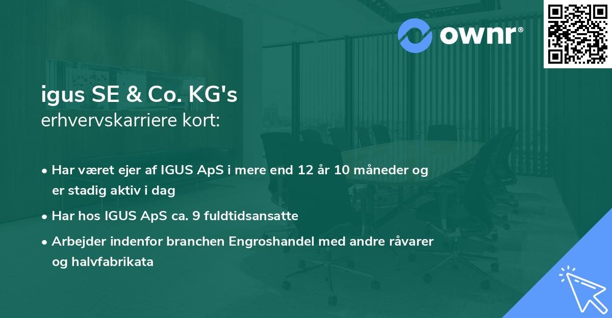 igus SE & Co. KG's erhvervskarriere kort
