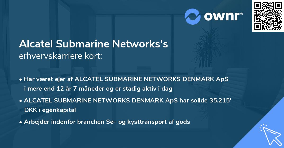 Alcatel Submarine Networks's erhvervskarriere kort