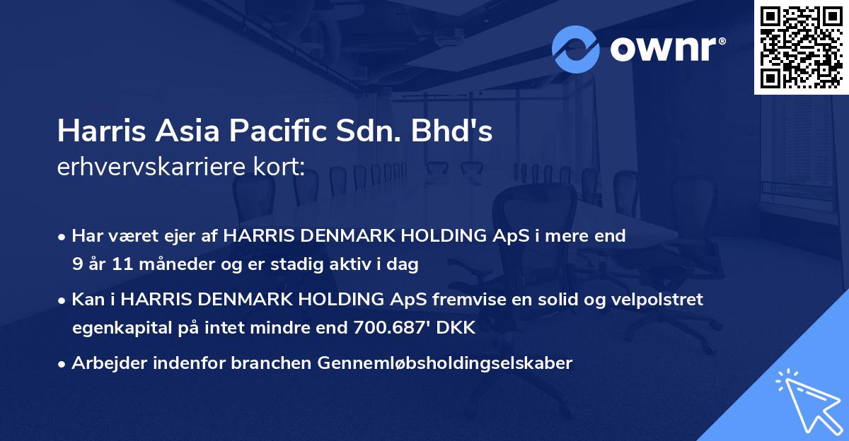 Harris Asia Pacific Sdn. Bhd's erhvervskarriere kort