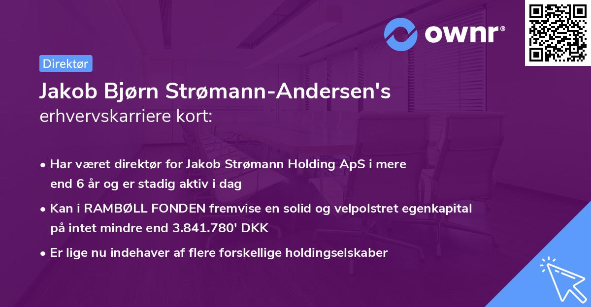 Jakob Bjørn Strømann-Andersen's erhvervskarriere kort