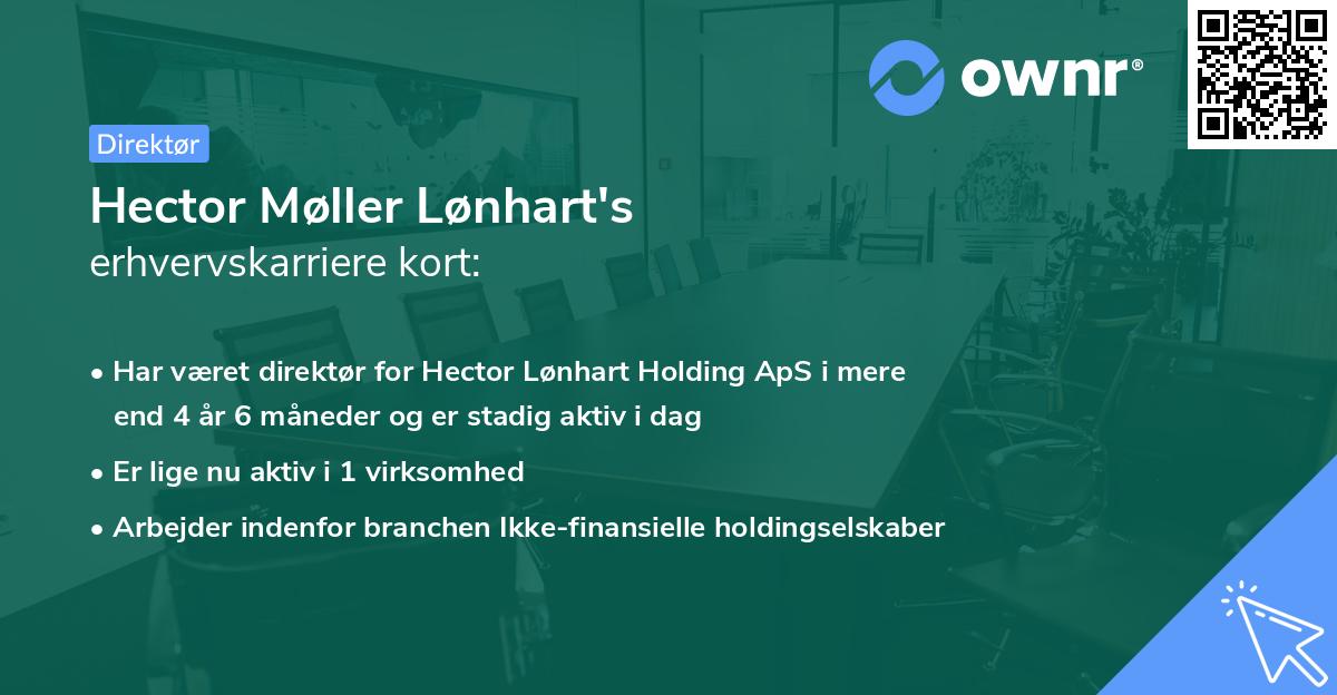 Hector Møller Lønhart's erhvervskarriere kort