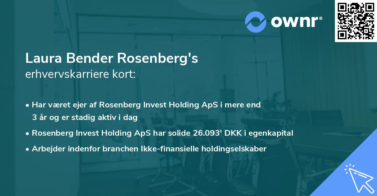 Laura Bender Rosenberg's erhvervskarriere kort