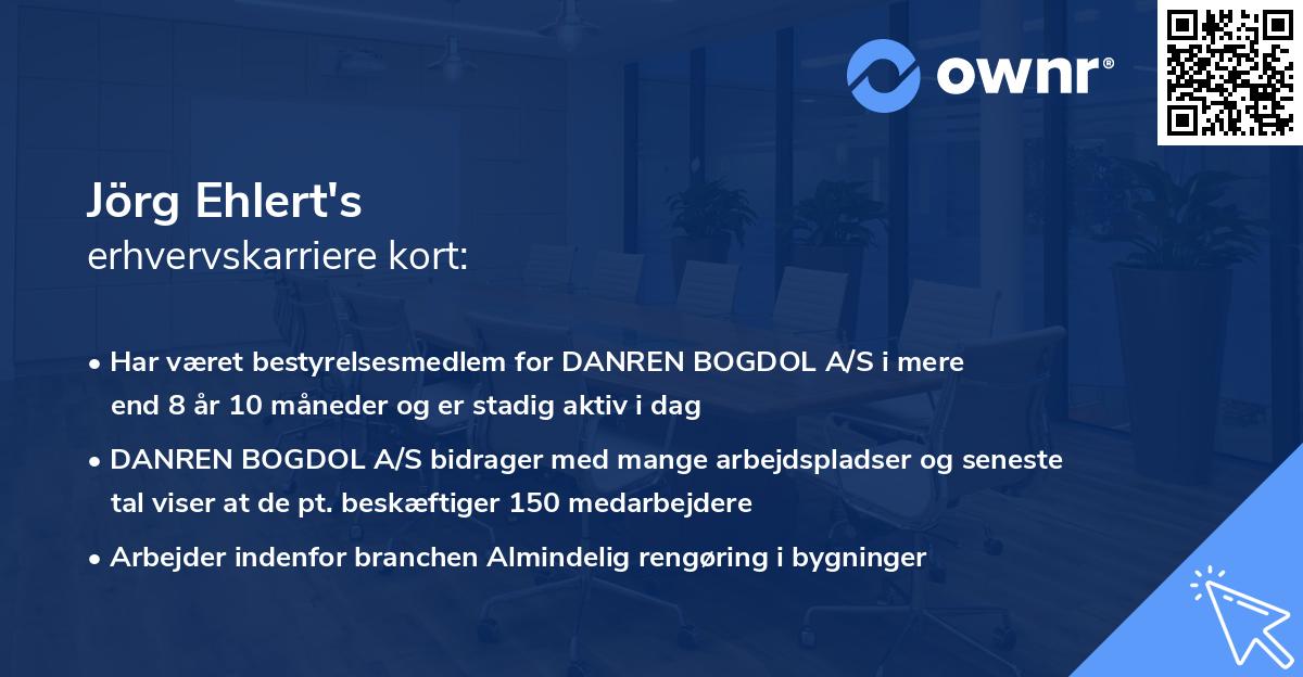 Jörg Ehlert's erhvervskarriere kort