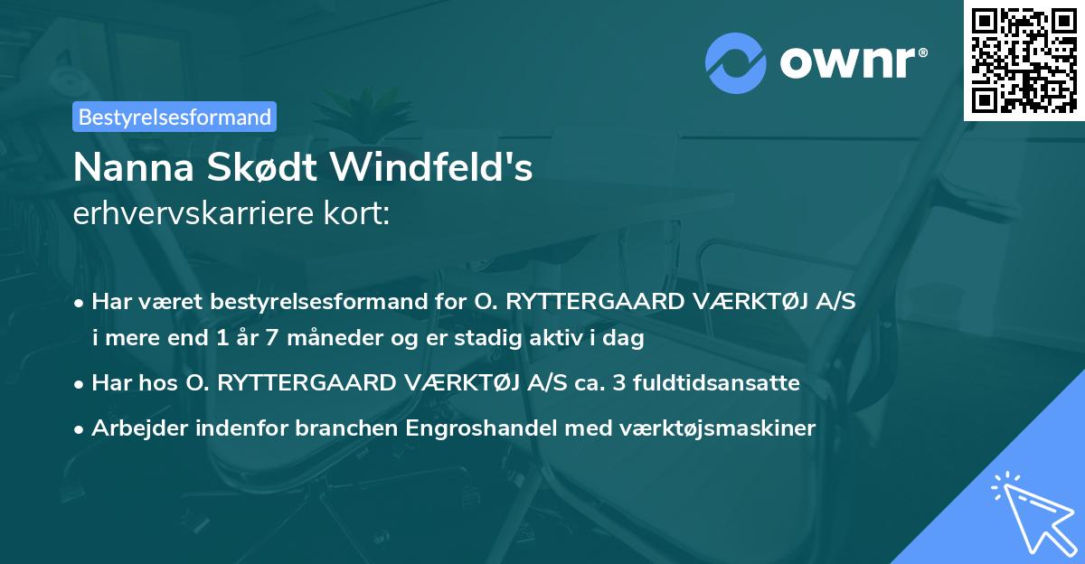 Nanna Skødt Windfeld's erhvervskarriere kort