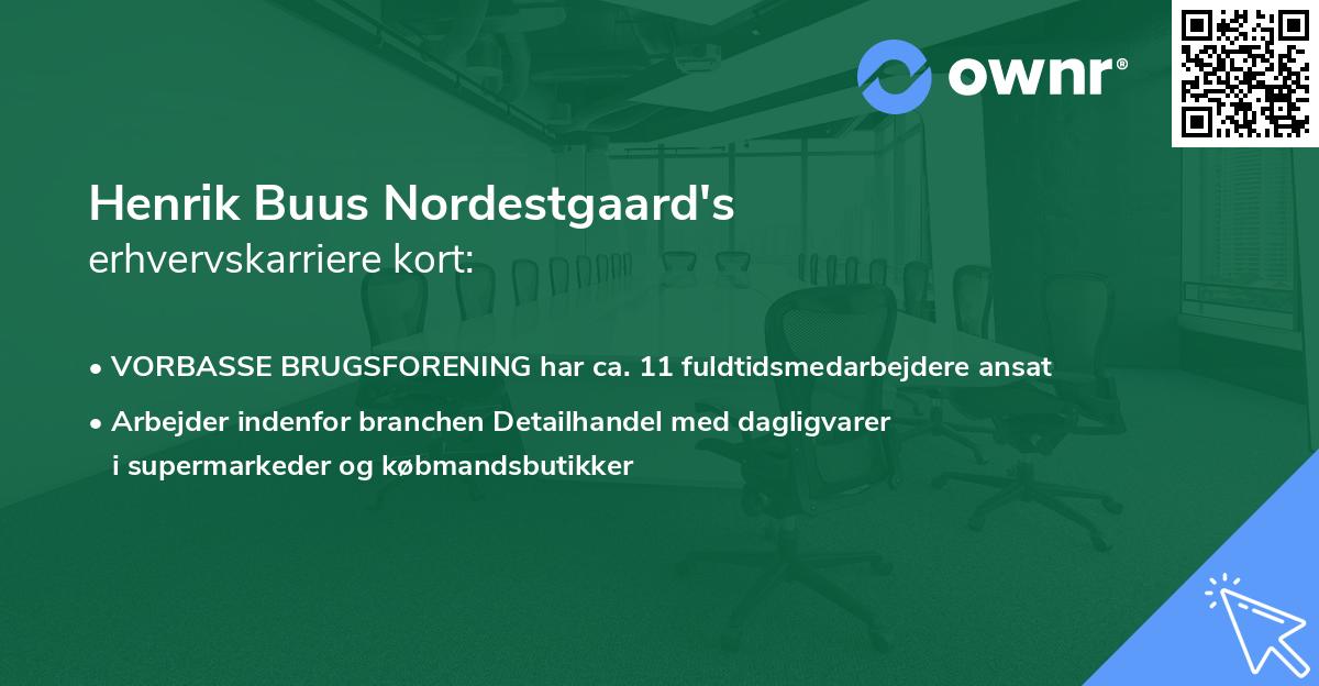 Henrik Buus Nordestgaard's erhvervskarriere kort