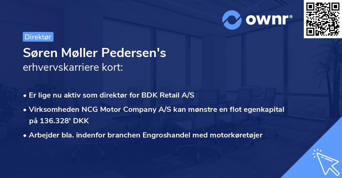Søren Møller Pedersen's erhvervskarriere kort