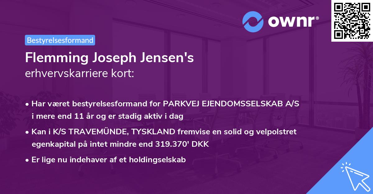 Flemming Joseph Jensen's erhvervskarriere kort