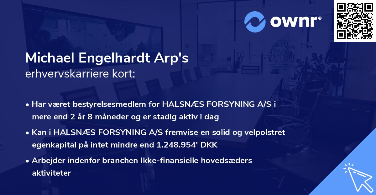 Michael Engelhardt Arp's erhvervskarriere kort