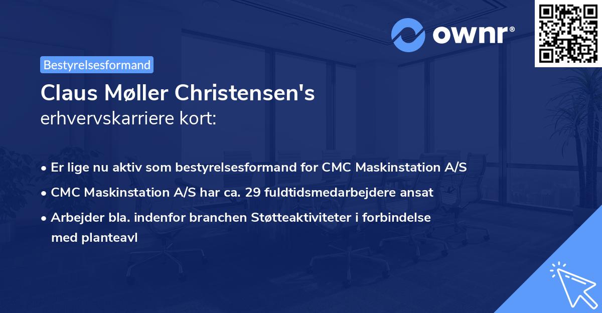 Claus Møller Christensen's erhvervskarriere kort