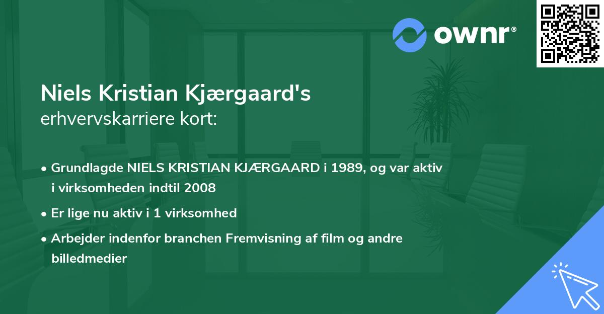 Niels Kristian Kjærgaard's erhvervskarriere kort