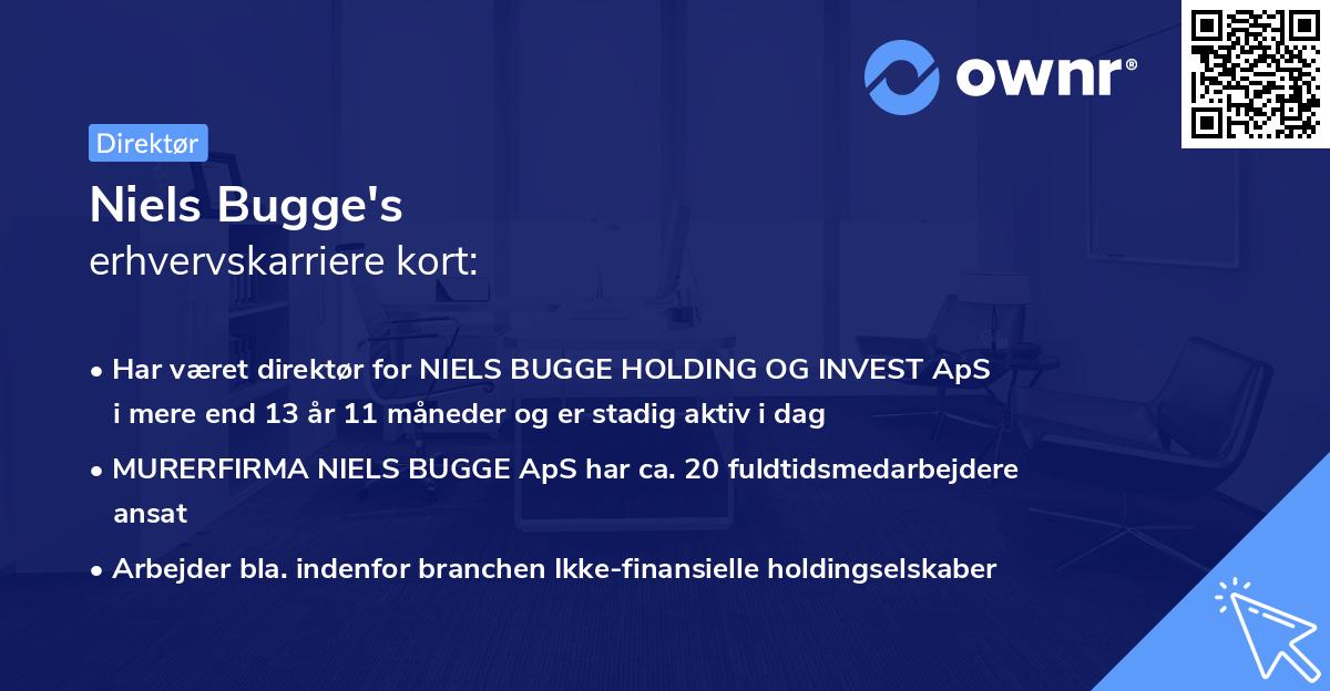 Niels Bugge's erhvervskarriere kort