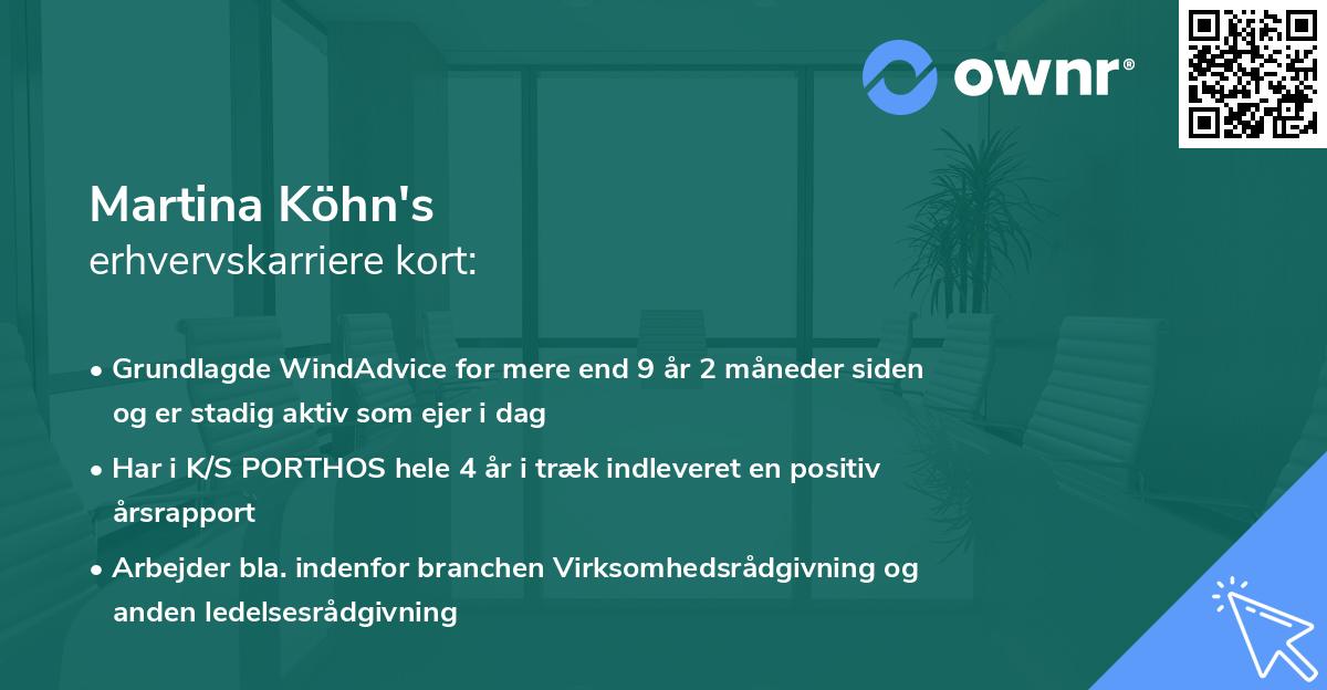 Martina Köhn's erhvervskarriere kort