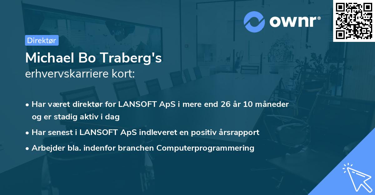Michael Bo Traberg's erhvervskarriere kort