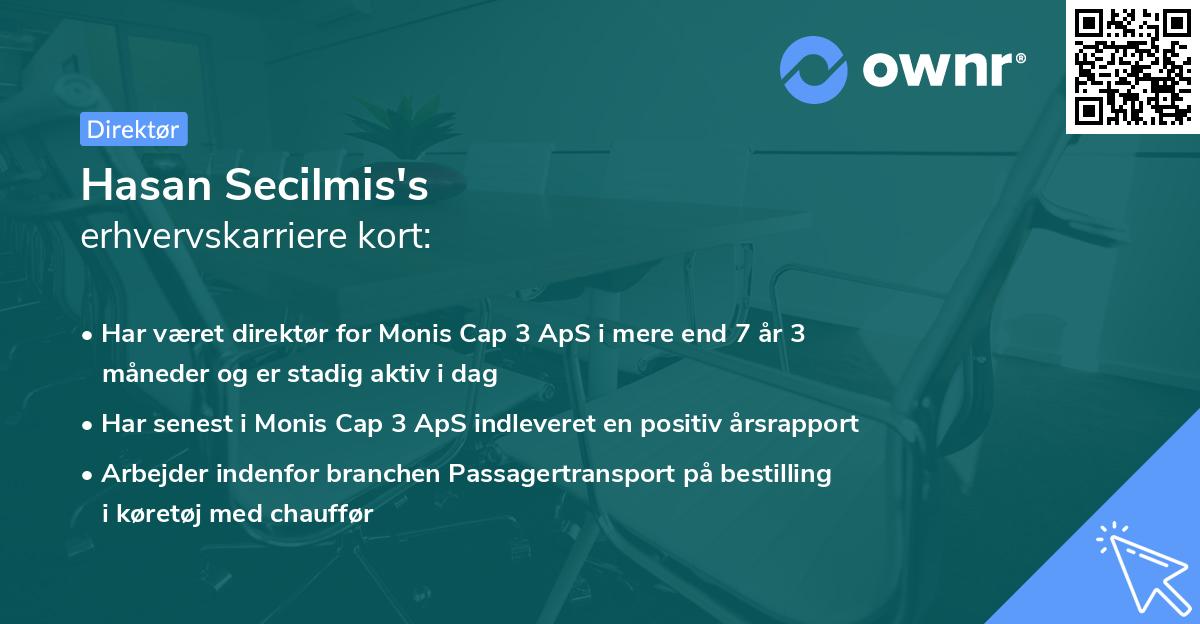 Hasan Secilmis's erhvervskarriere kort