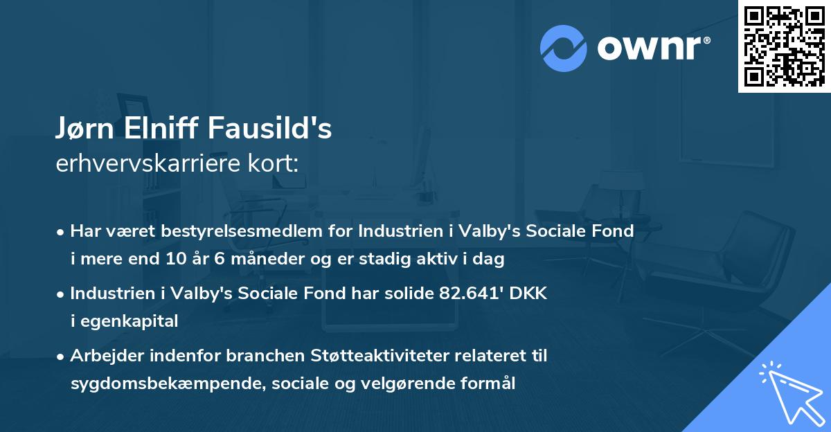 Jørn Elniff Fausild's erhvervskarriere kort