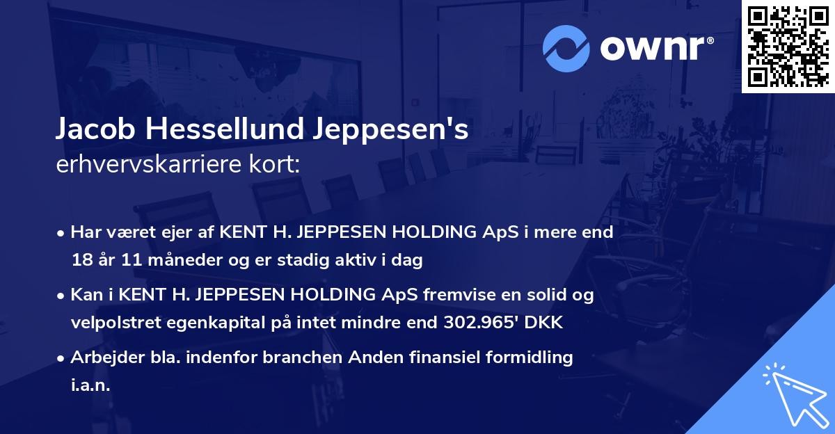 Jacob Hessellund Jeppesen's erhvervskarriere kort