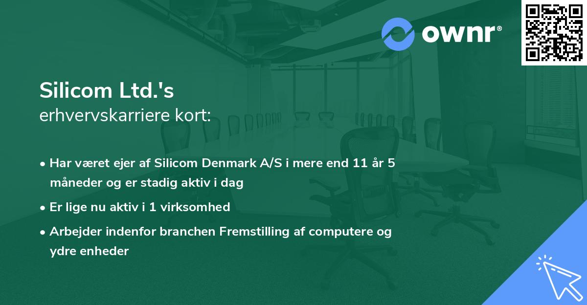 Silicom Ltd.'s erhvervskarriere kort