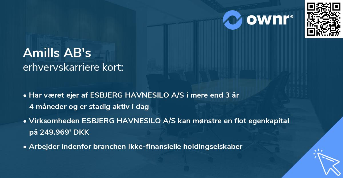 Amills AB's erhvervskarriere kort