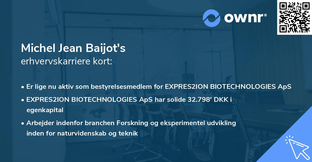 Michel Jean Baijot's erhvervskarriere kort