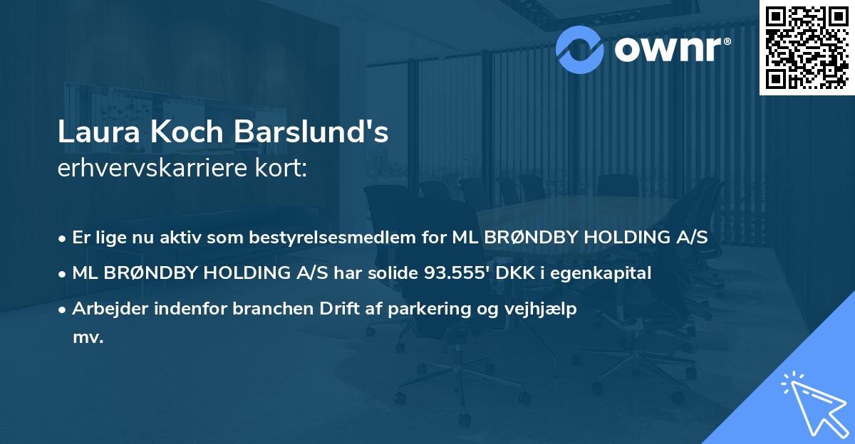 Laura Koch Barslund's erhvervskarriere kort