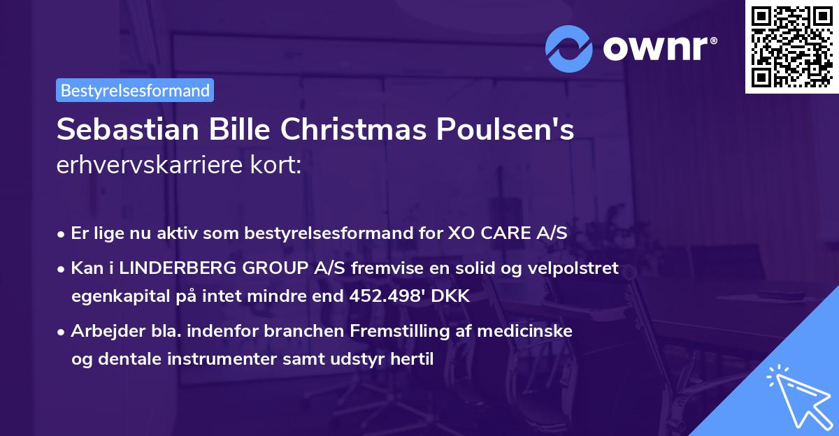 Sebastian Bille Christmas Poulsen's erhvervskarriere kort