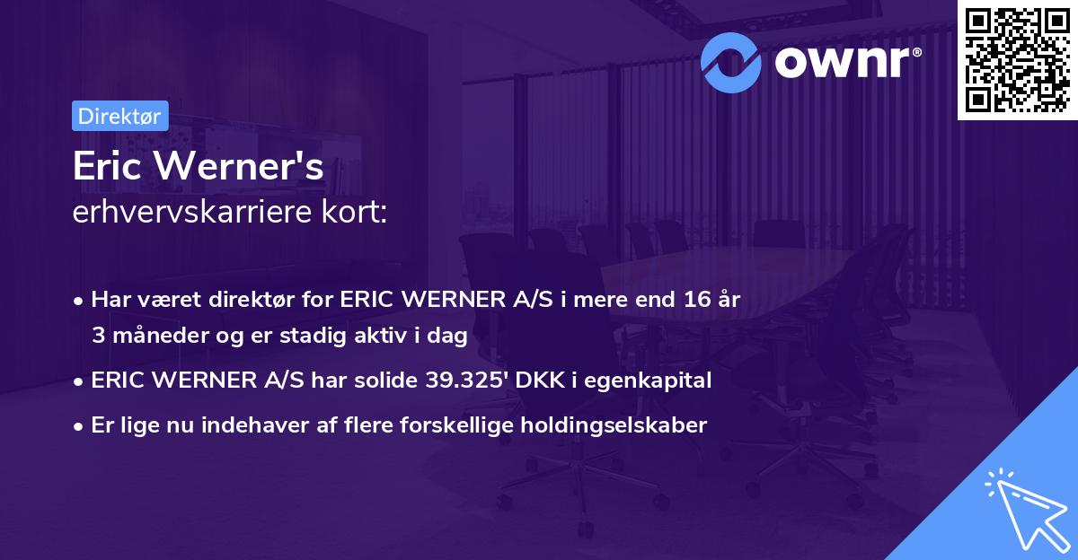 Eric Werner's erhvervskarriere kort