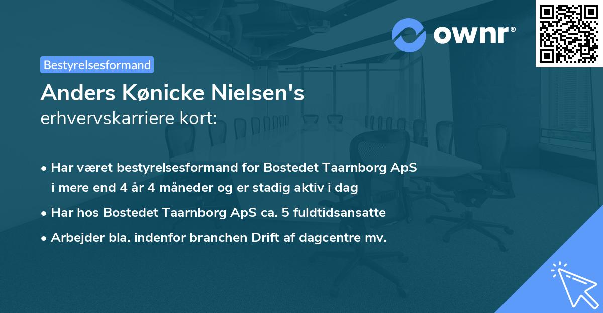Anders Kønicke Nielsen's erhvervskarriere kort