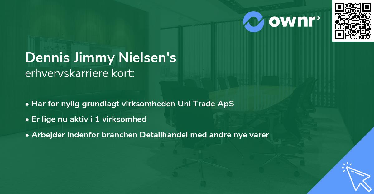 Dennis Jimmy Nielsen's erhvervskarriere kort