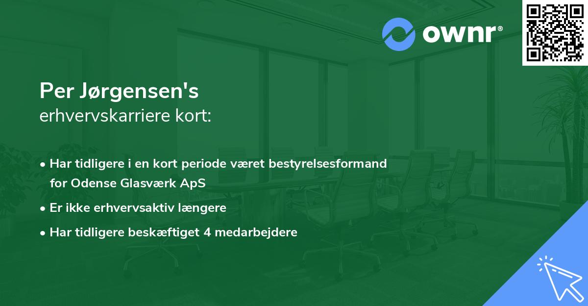 Per Jørgensen's erhvervskarriere kort