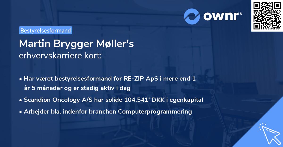 Martin Brygger Møller's erhvervskarriere kort