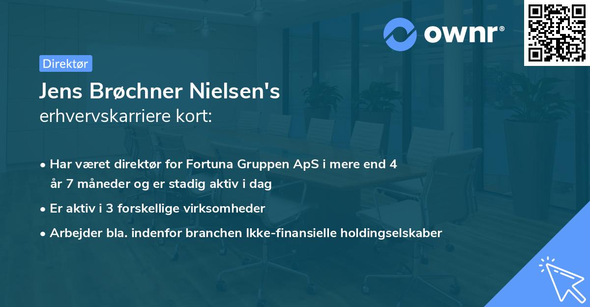 Jens Brøchner Nielsen's erhvervskarriere kort