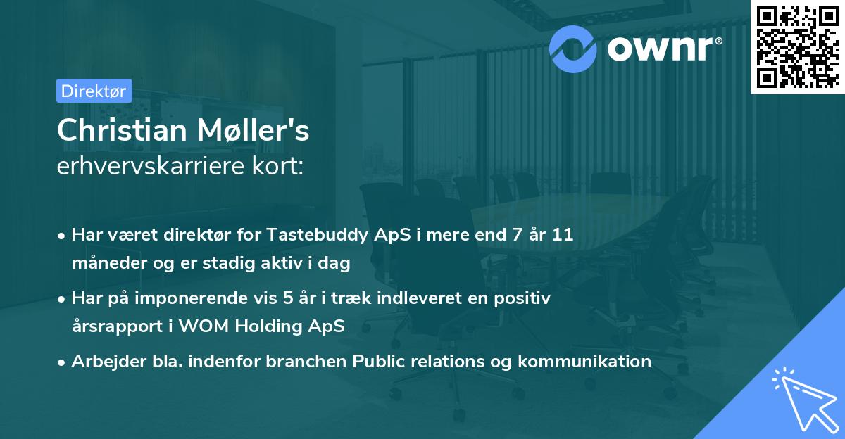 Christian Møller's erhvervskarriere kort
