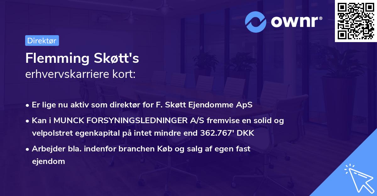 Flemming Skøtt's erhvervskarriere kort