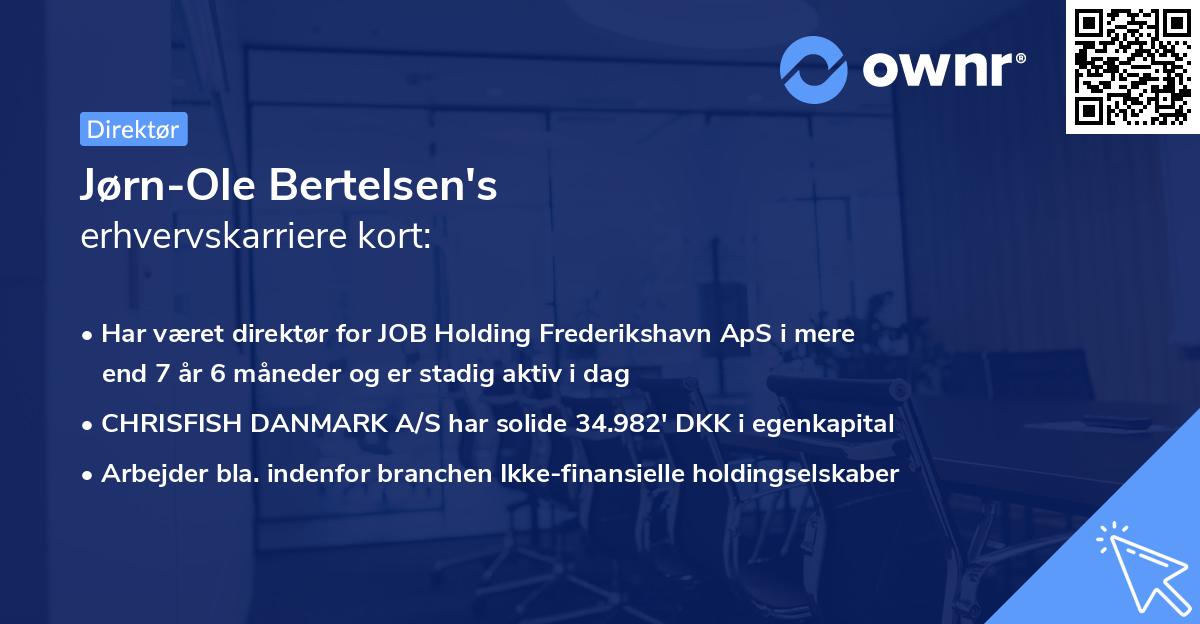 Jørn-Ole Bertelsen's erhvervskarriere kort