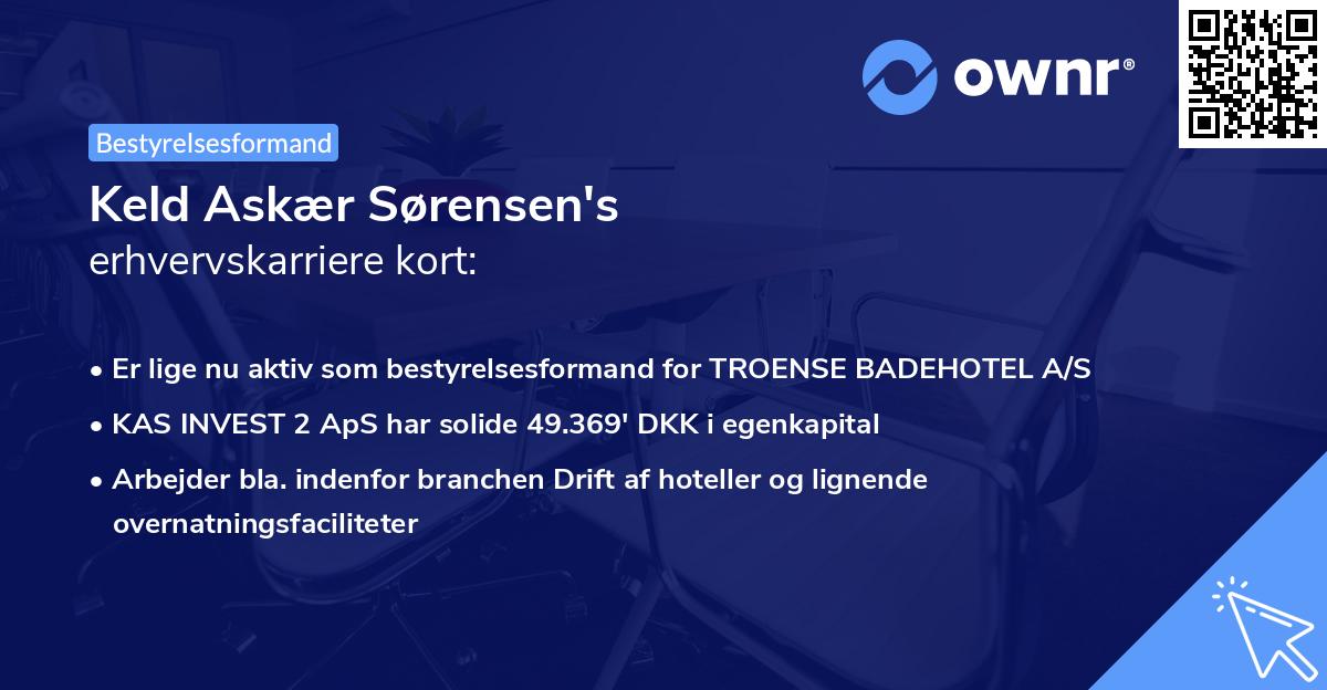 Keld Askær Sørensen's erhvervskarriere kort