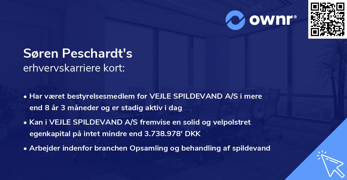 Søren Peschardt's erhvervskarriere kort
