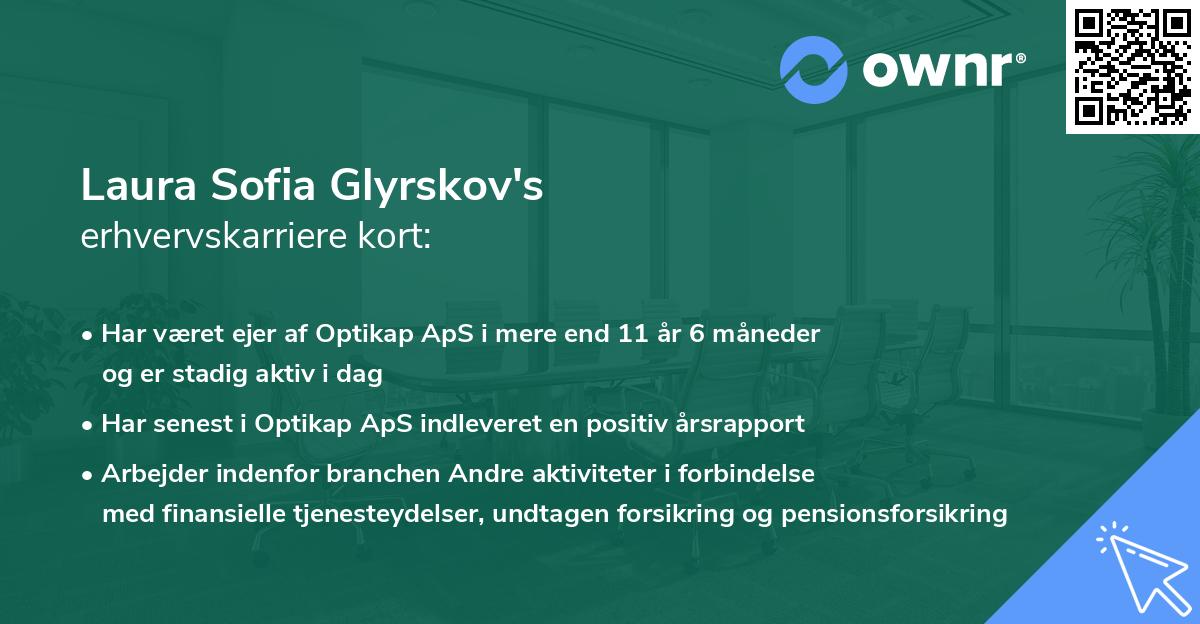 Laura Sofia Glyrskov's erhvervskarriere kort