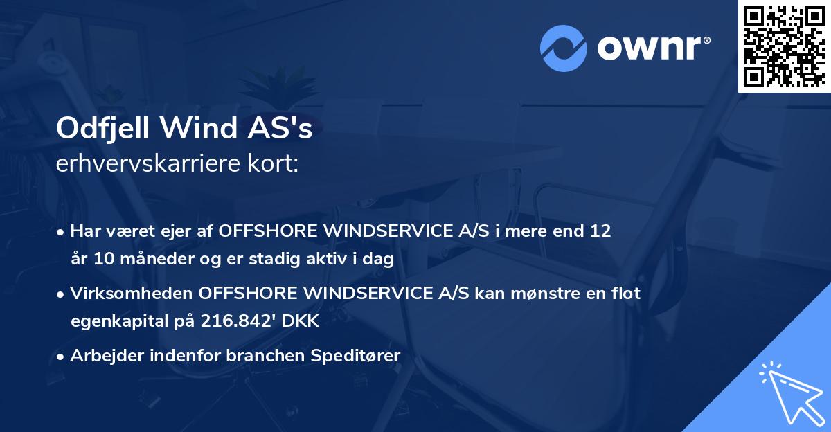 Odfjell Wind AS's erhvervskarriere kort