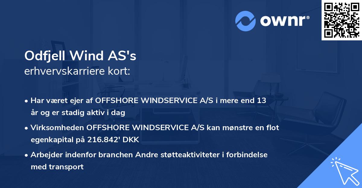 Odfjell Wind AS's erhvervskarriere kort