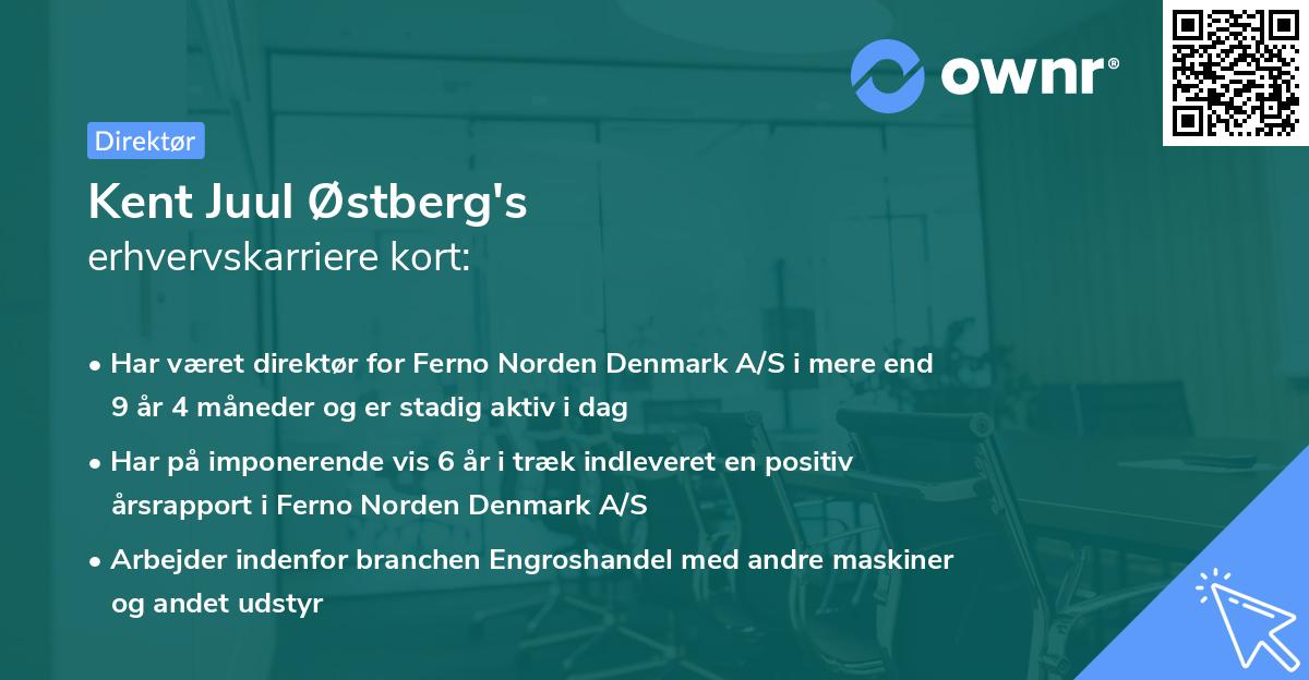 Kent Juul Østberg's erhvervskarriere kort